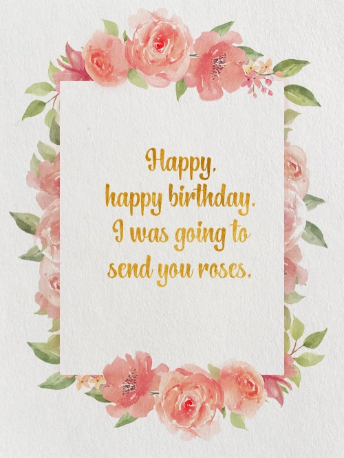 front of Recovery Wishes "Going to send you roses" card