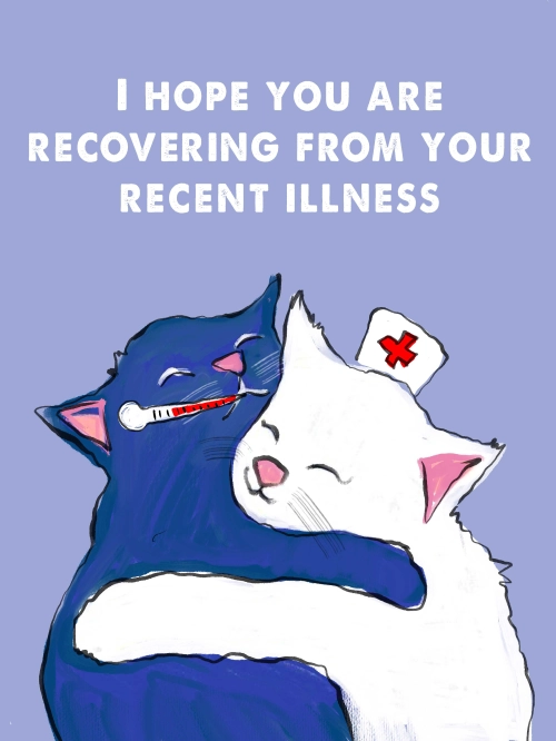 front of Recovery Wishes "Hope you are recovering" card