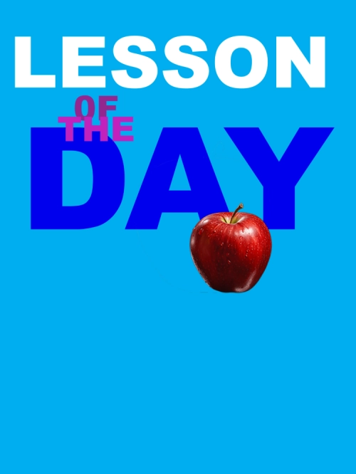 front of Recovery Wishes "Lesson of the day" card
