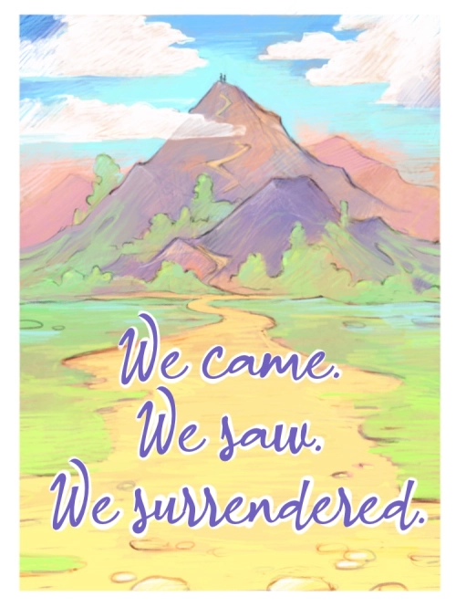 front of Recovery Wishes "We surrendered" card