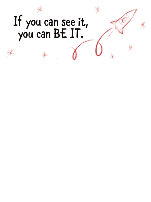 inside of Recovery Wishes "You can be it" card