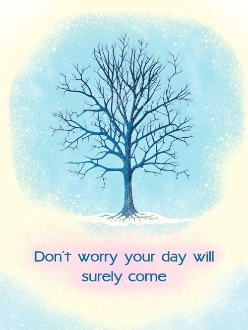 front of Recovery Wishes "Your day will come" card